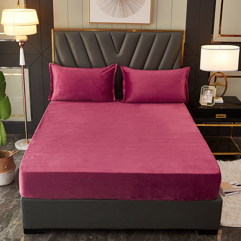 3 Piece Fleece Velvet Plush Fitted Sheet 17995 MK Bed Linen