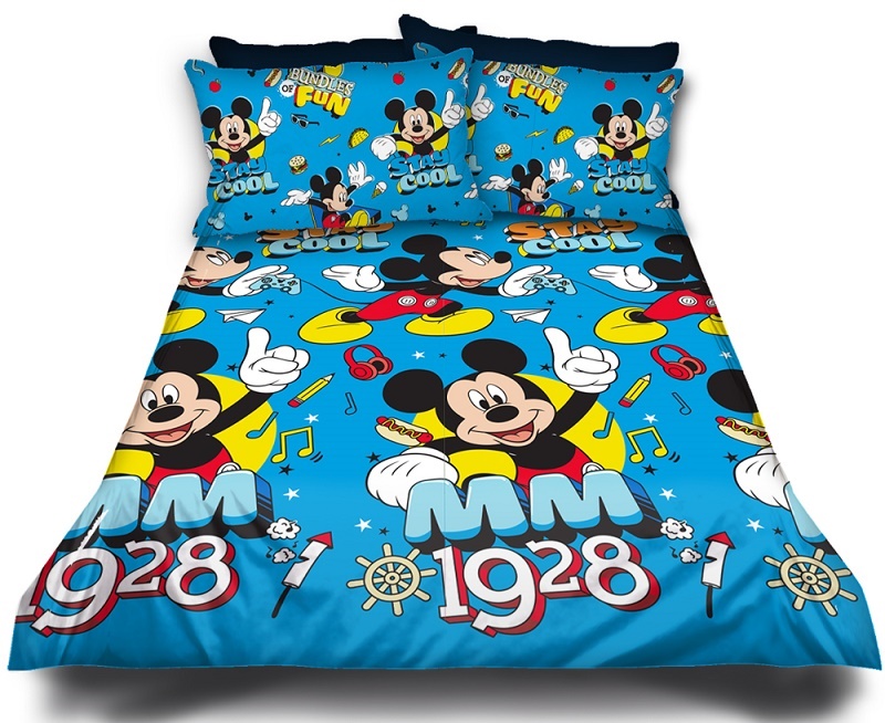 Mickey Mouse Duvet Cover Set Mk Bed Linen 7651