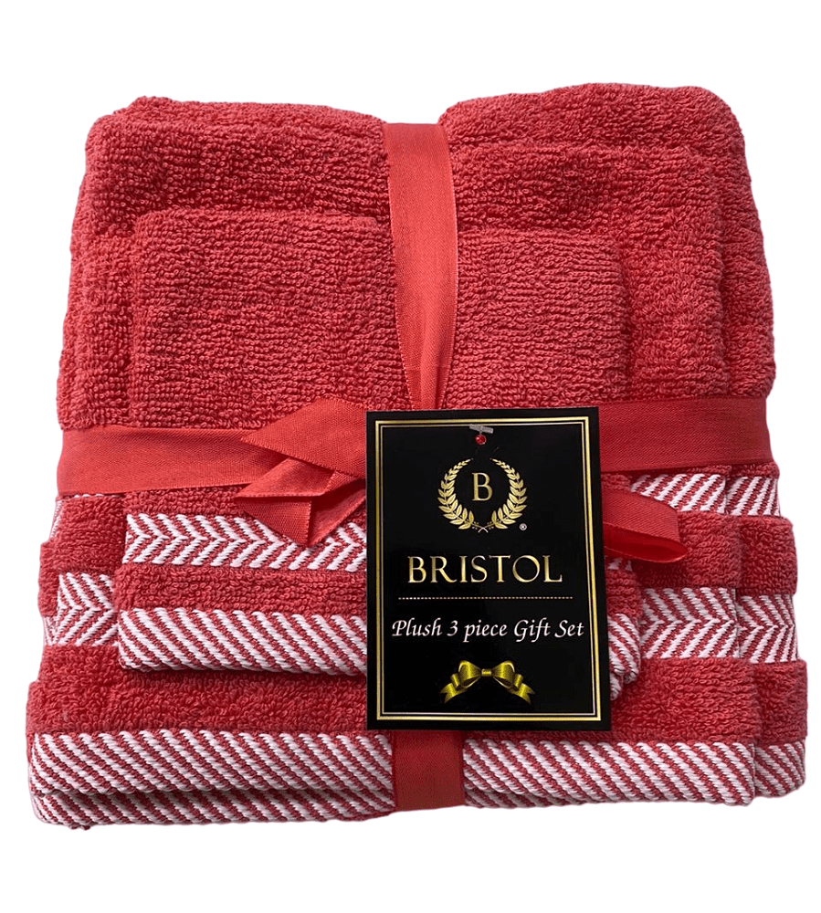 3 Piece 100 Cotton Towel Set Bath Towel, Hand Towel and Face Cloth