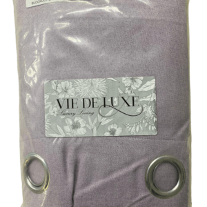 Vie De Luxe Blockout Eyelet Curtains (225x225cm) - Calypso - Lavender