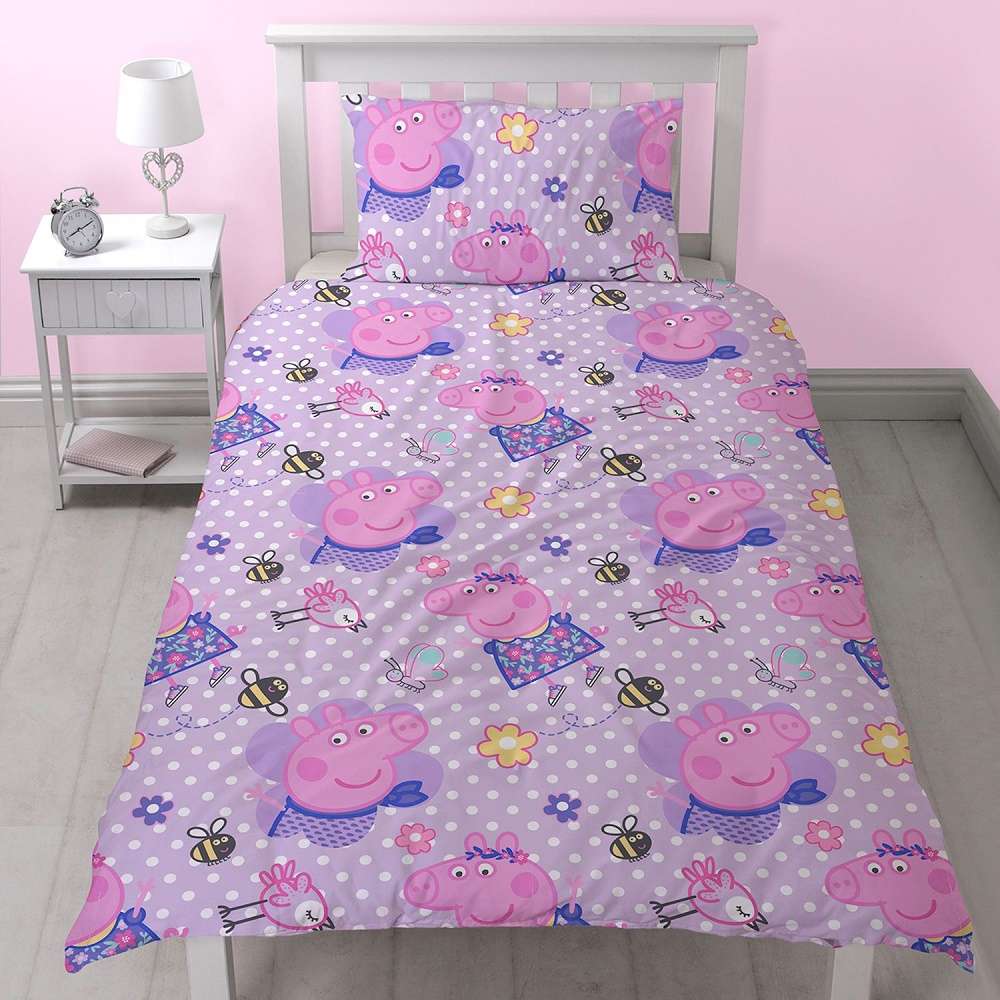 Peppa pig cot bedding set best sale